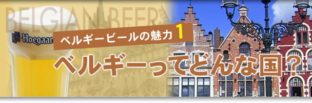 ベルギービールの魅力1　ベルギーってどんな国？